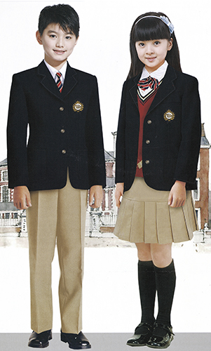 英倫風(fēng)校服 幼兒園 中小學(xué)西裝毛織校服 秋冬套裝
