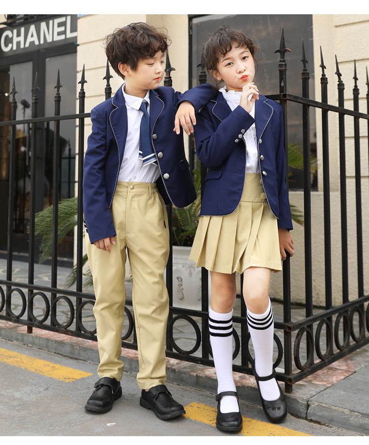 中小學(xué)生英倫風(fēng)校服定制