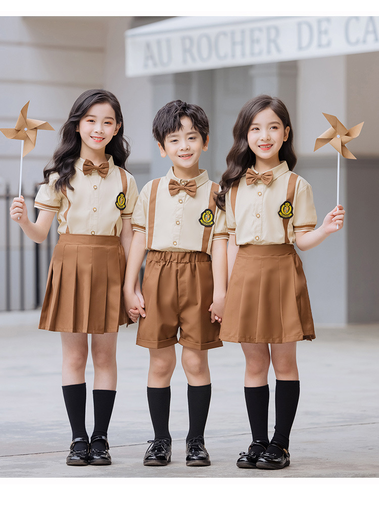 幼兒園全棉英倫風畢業禮服表演服套裝