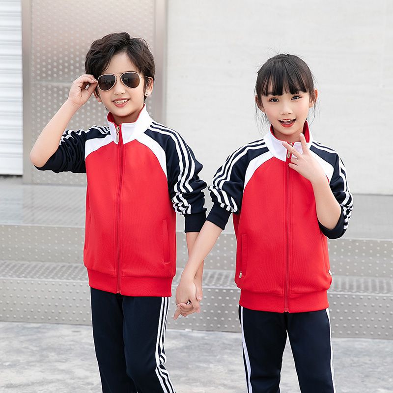 新款運動套裝中小學生校服南韓絲班服園服定制